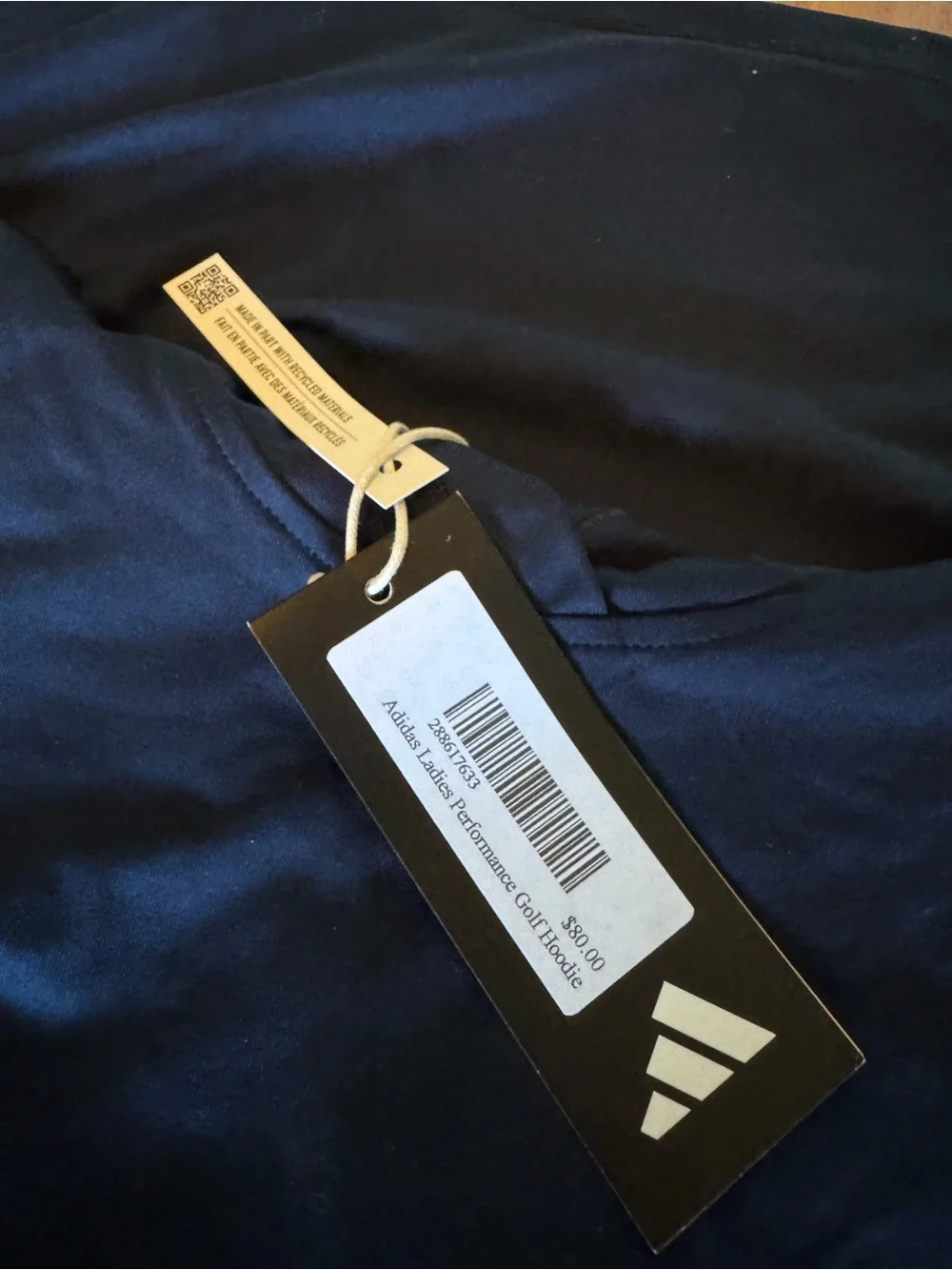 adidas Women's Navy t-shirt hoodie